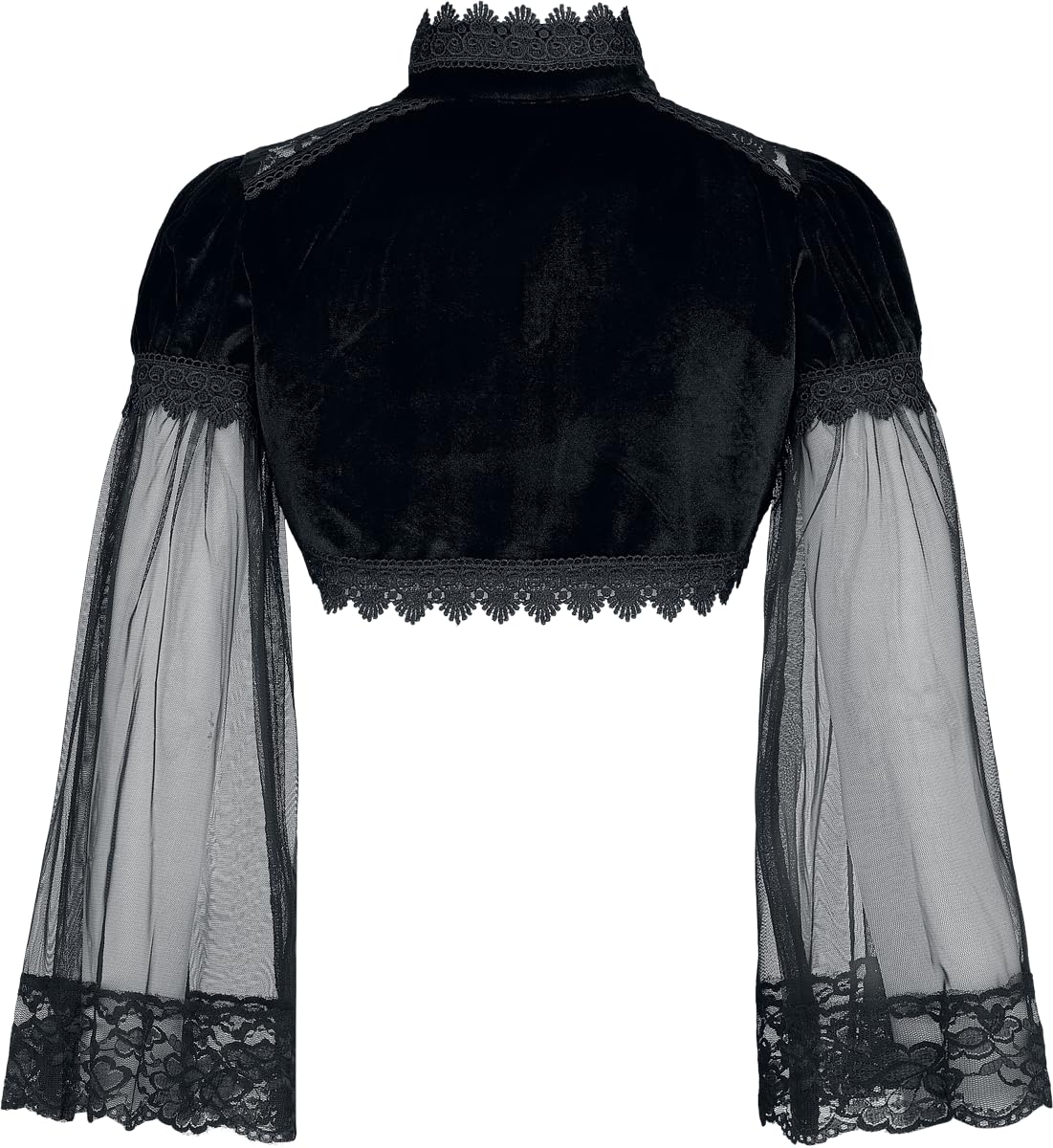 Gothicana by EMP bolero nero pizzo maniche sbuffo L