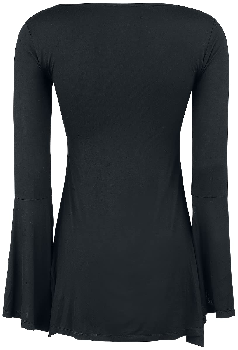 Gothicana by EMP Bat Country maglia nera maniche lunghe M