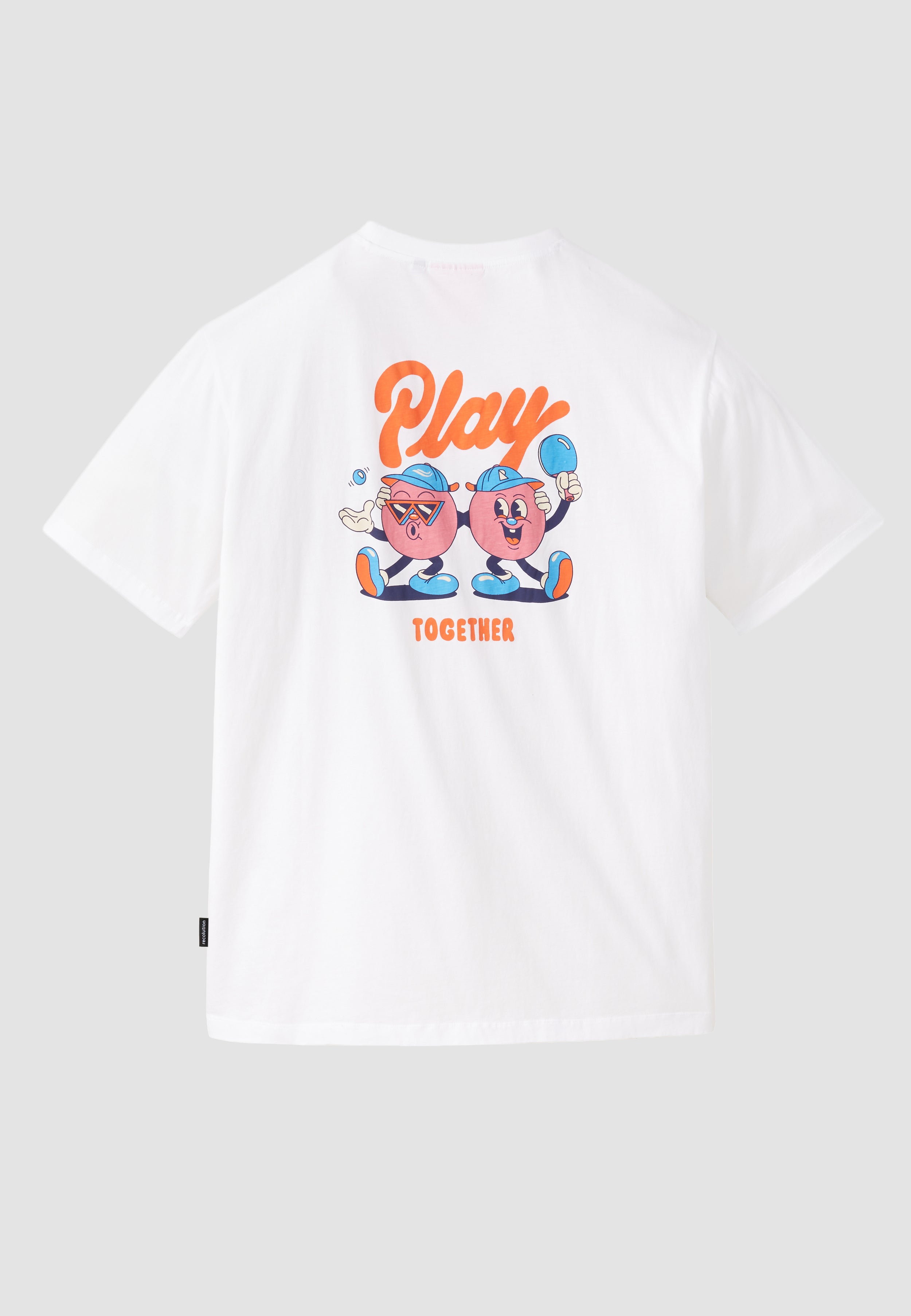 Recolution Aposeris Play Together t-shirt bianca cotone bio