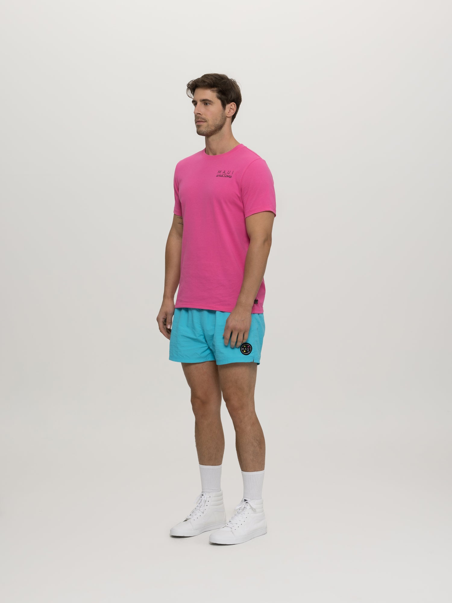 Maui and Sons Neon Cookie Logo t-shirt neon cotone