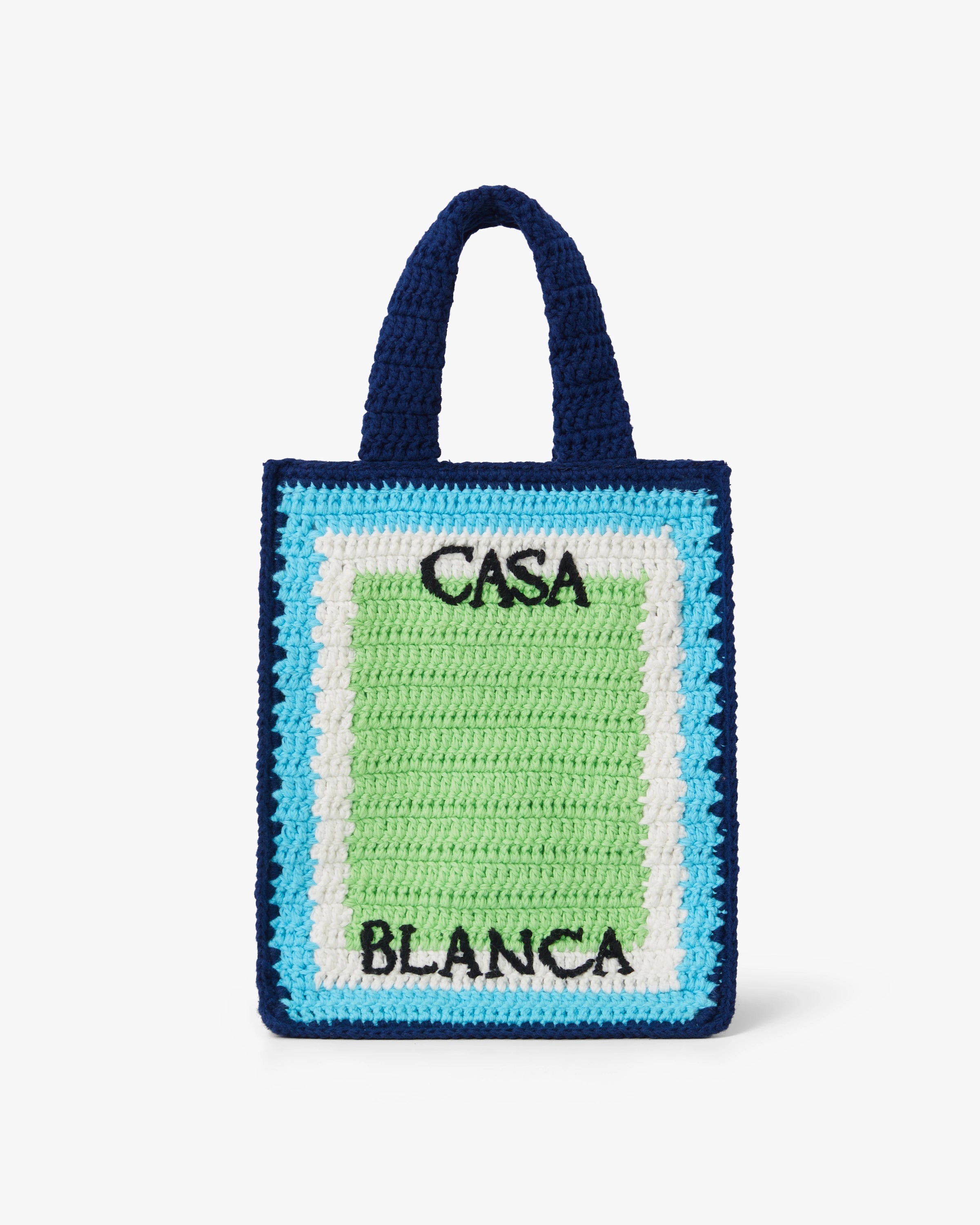 Casablanca Mini Crochet borsa bimbo blu e verde