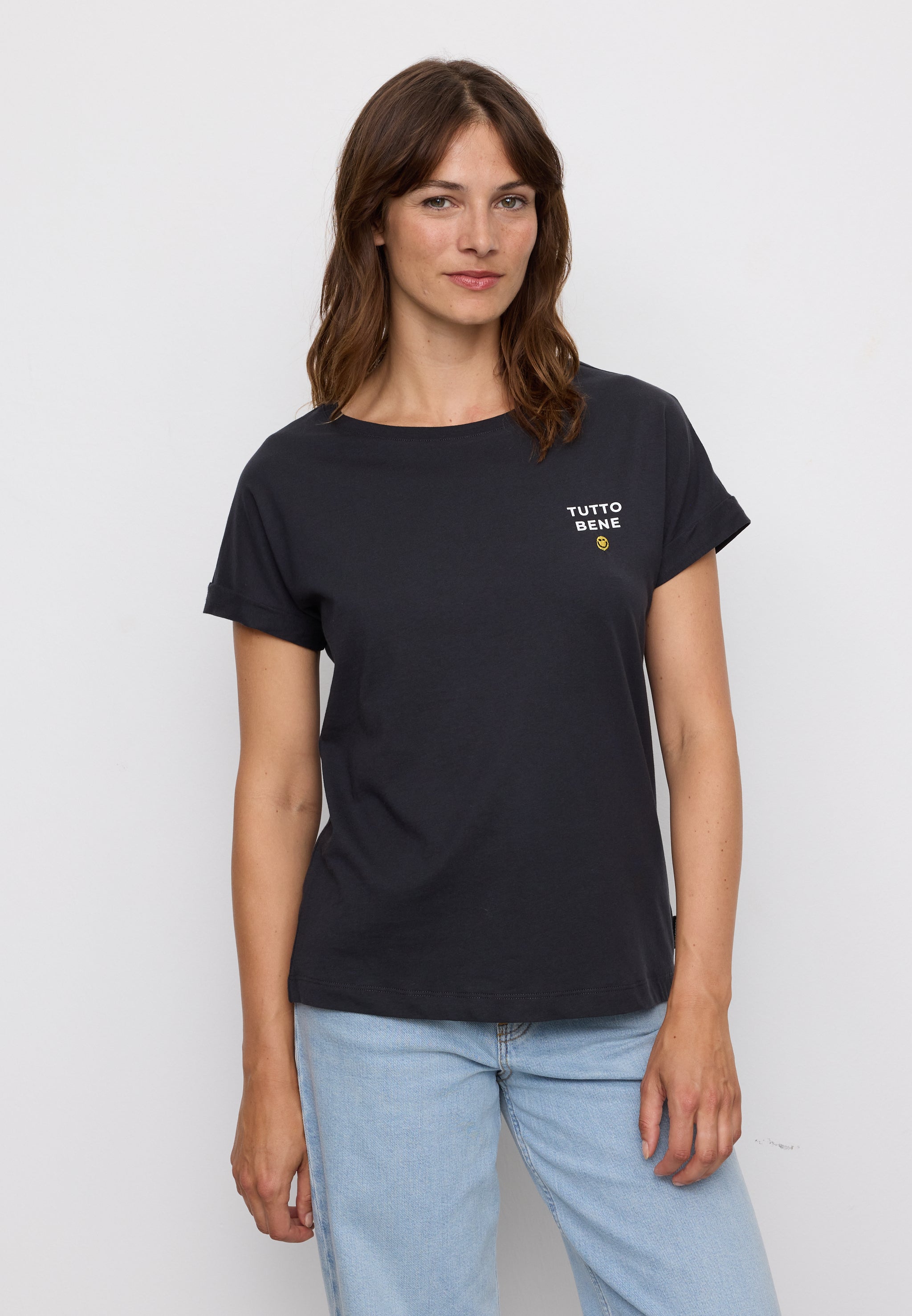 Recolution Cayenne Tutto Bene T-Shirt Nera Cotone Bio