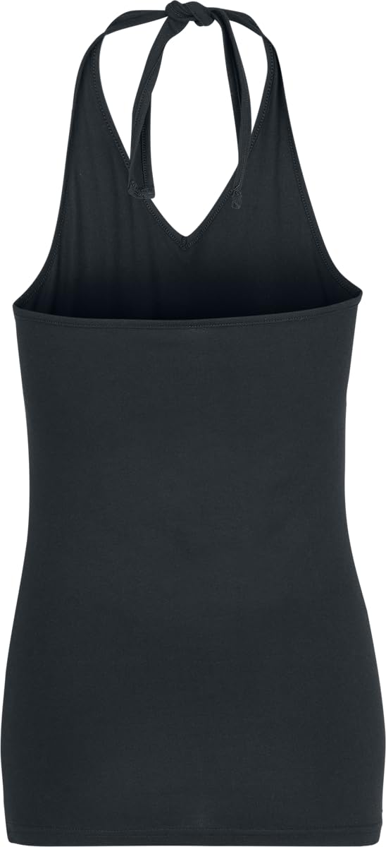 Gothicana by EMP Top Nero 2 Pezzi Stampa Acchiappasogni