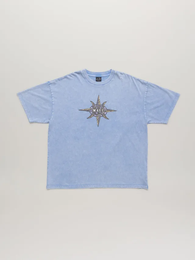Maui and Sons Tribal Mineral Wash t-shirt nera cotone