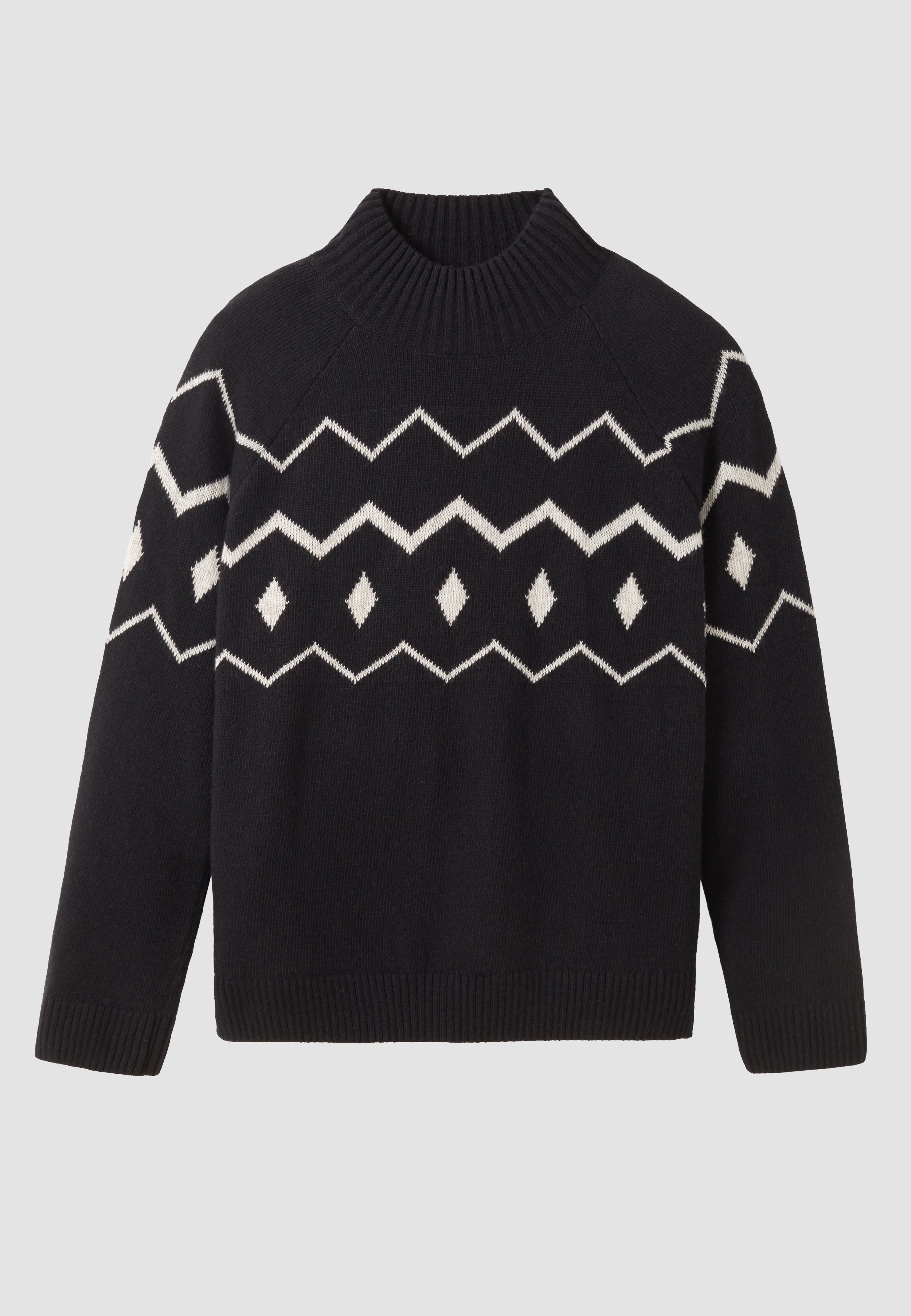 Recolution Snowdrop maglione nero lana bio
