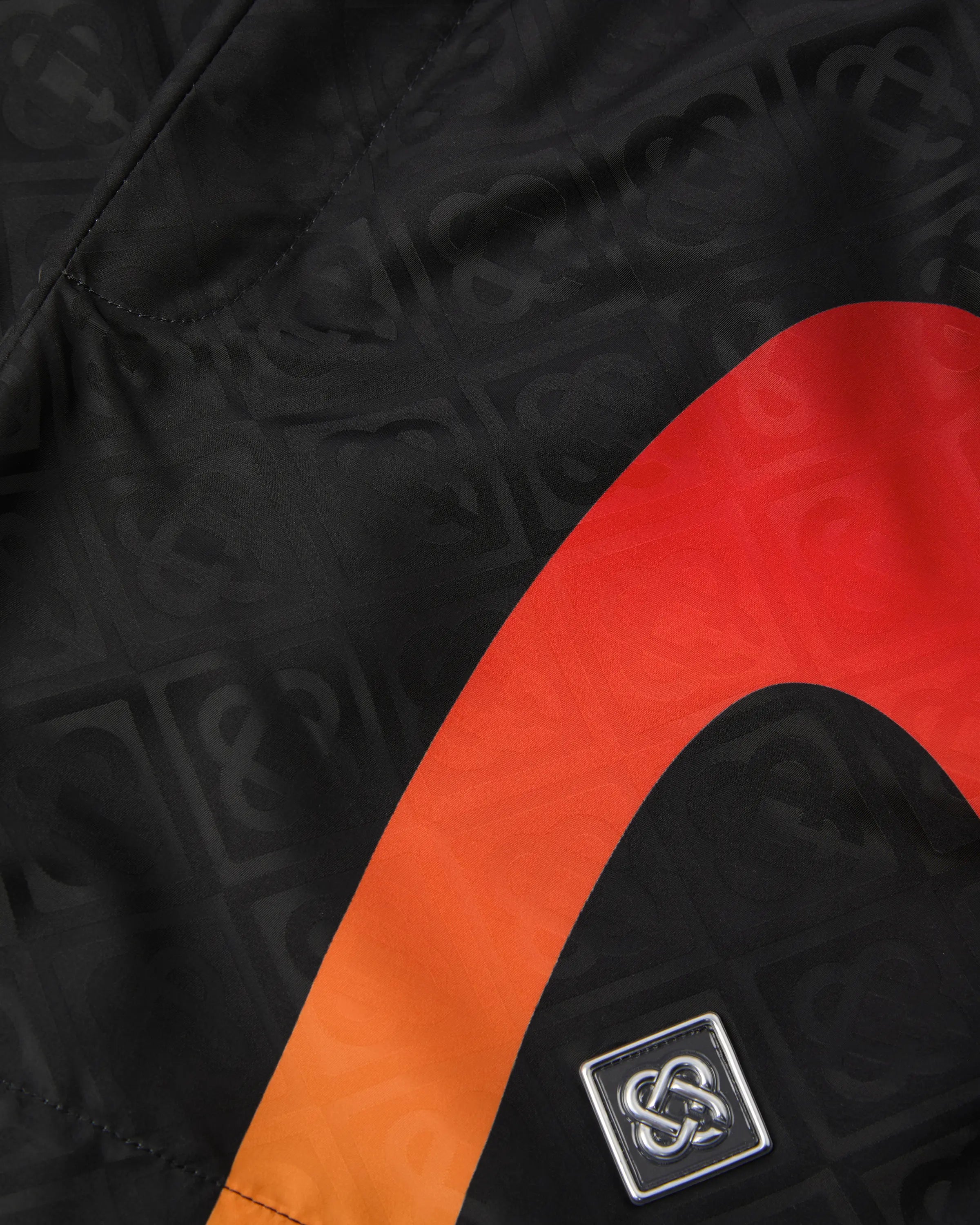 Casablanca Gradient costume mare nero arancione jacquard