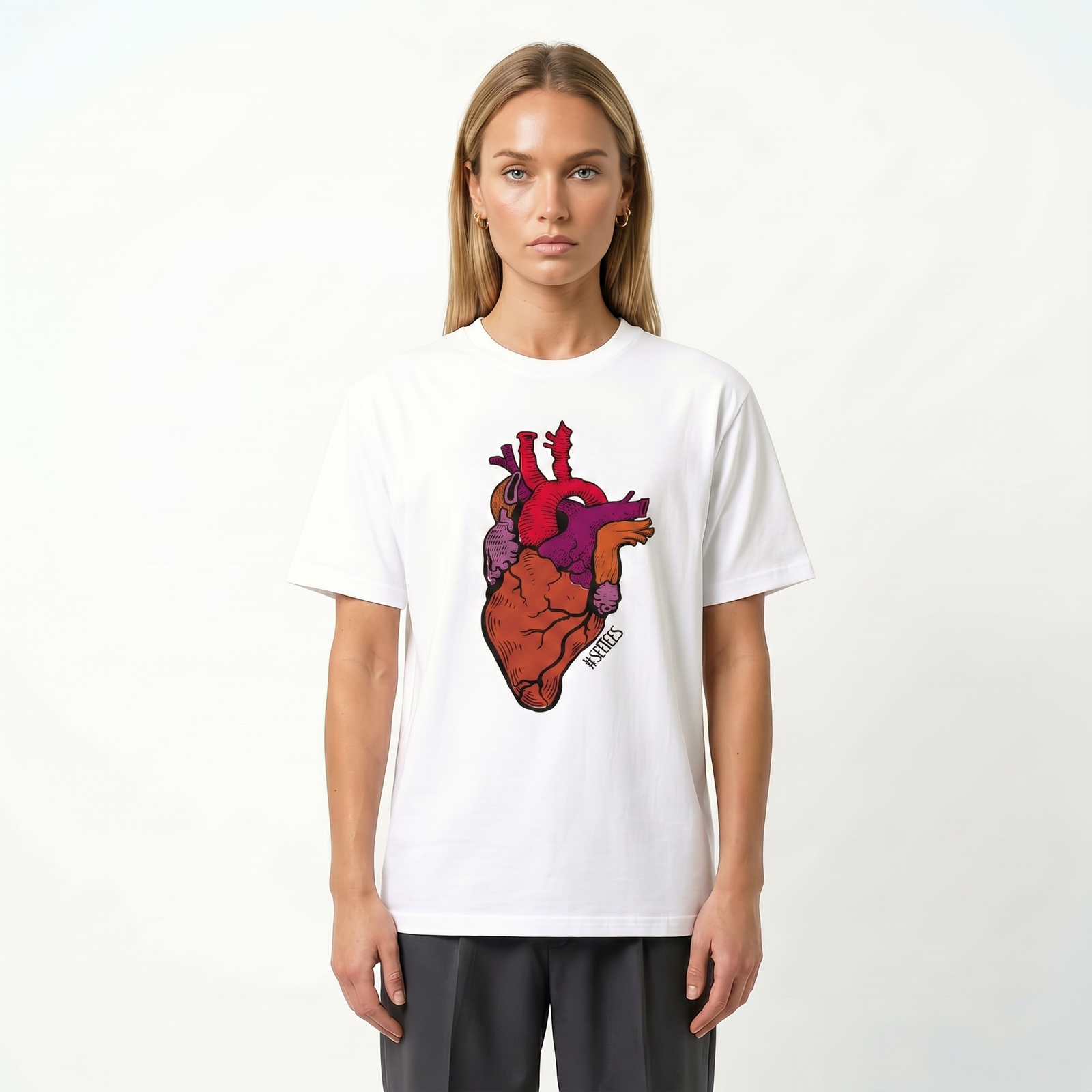 Seetees De Amicis Heart maglietta libro