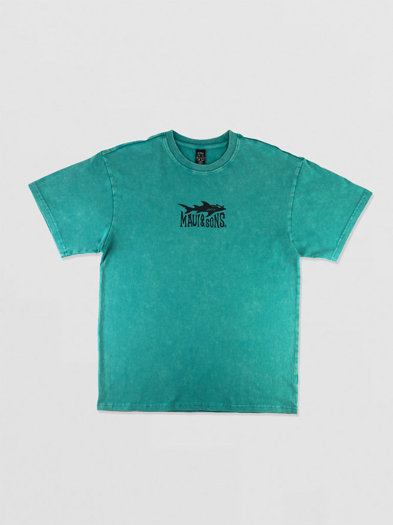 Maui and Sons Straight On t-shirt boxy verde mineral