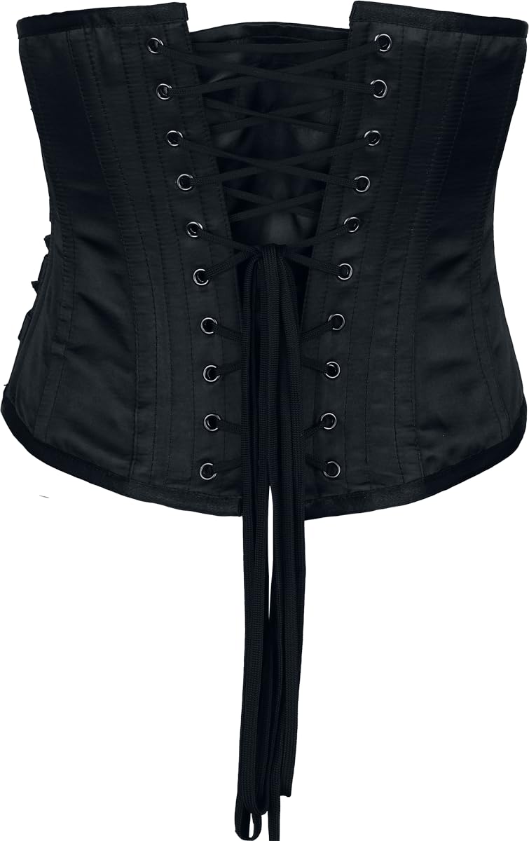 Gothicana by EMP Corsetto Underbust Nero con Fibbie