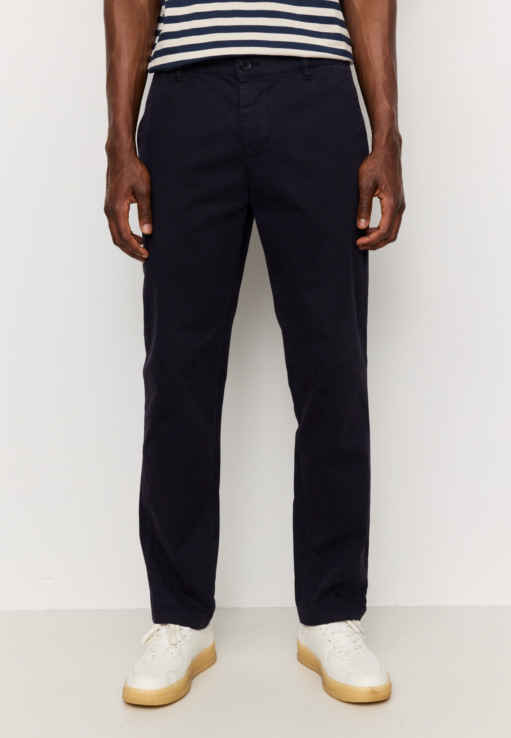 Recolution Kelp pantaloni chino blu navy cotone bio