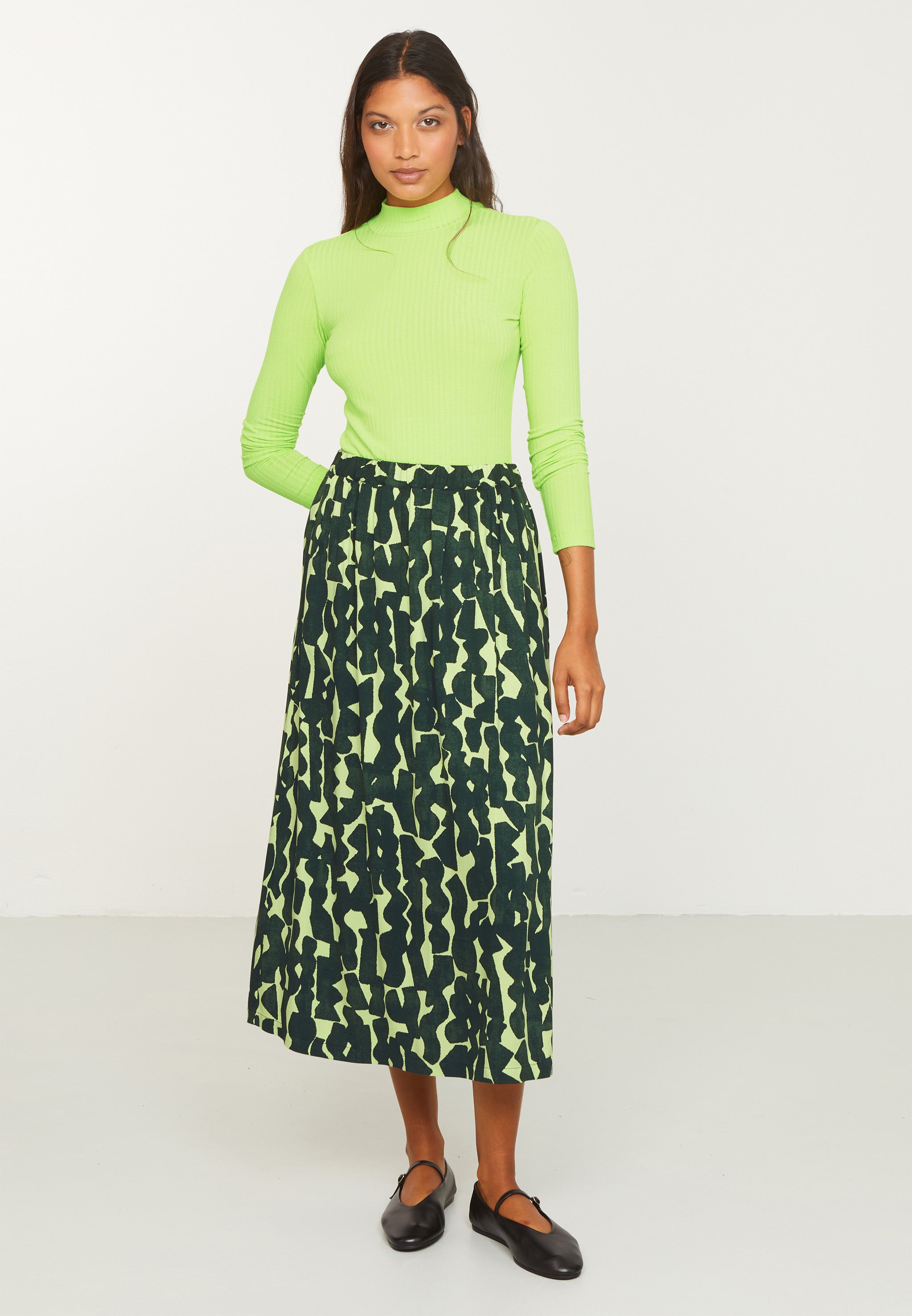 Recolution Crassula longsleeve donna verde viscosa