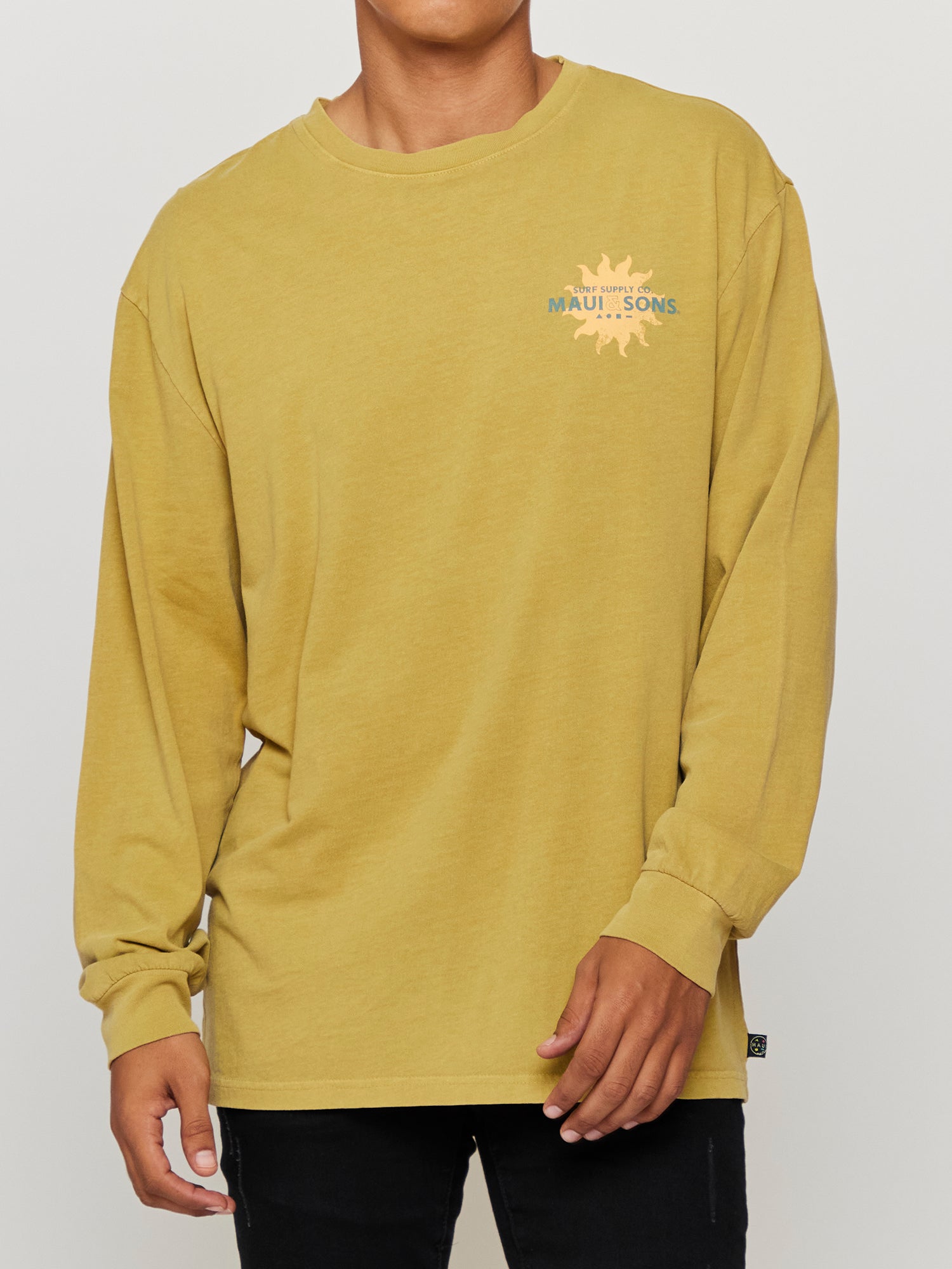 Maui and Sons Way of Water maglia manica lunga golden