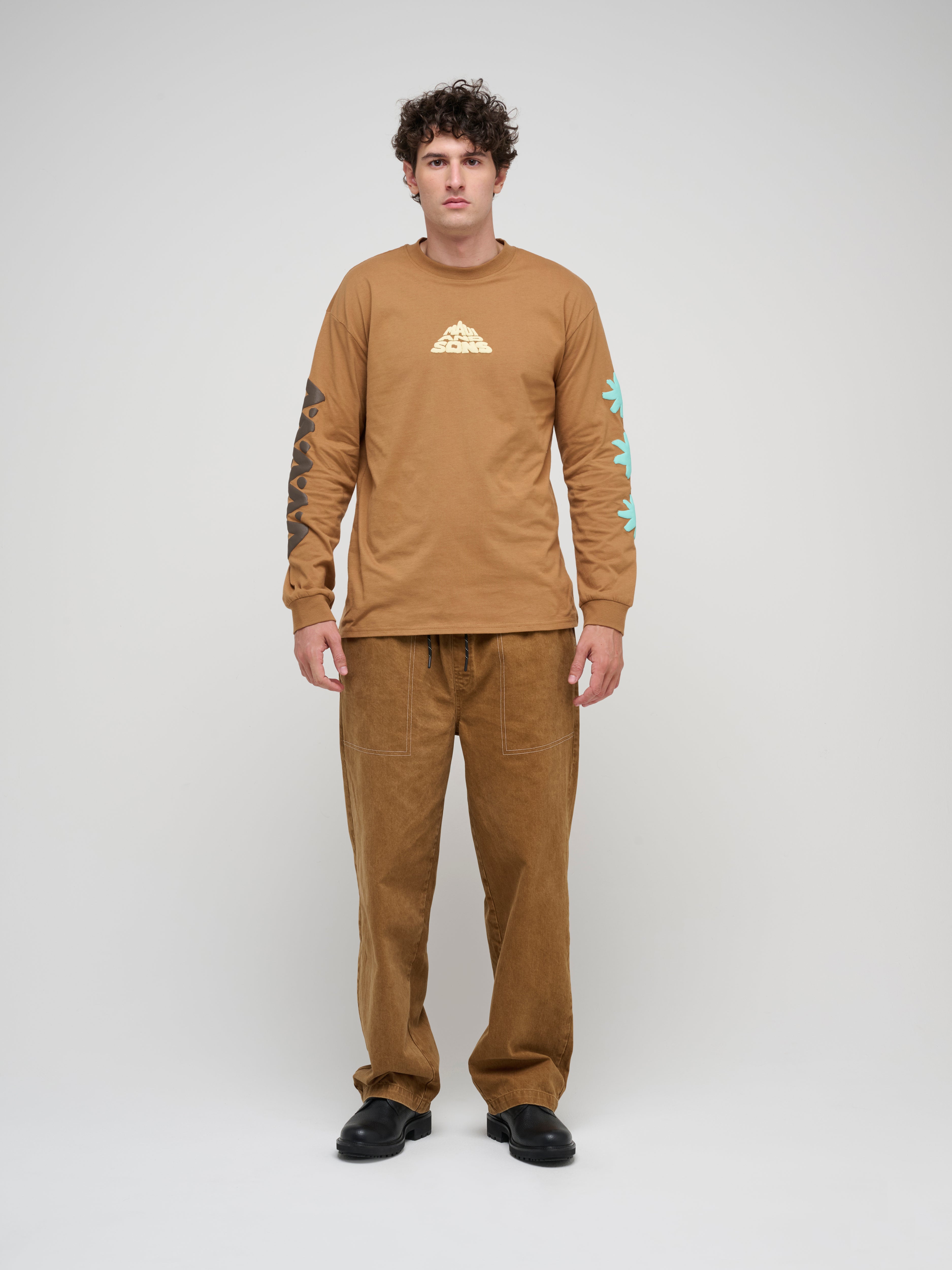 Maui and Sons Artifact Puff Maglia Manica Lunga Cotone