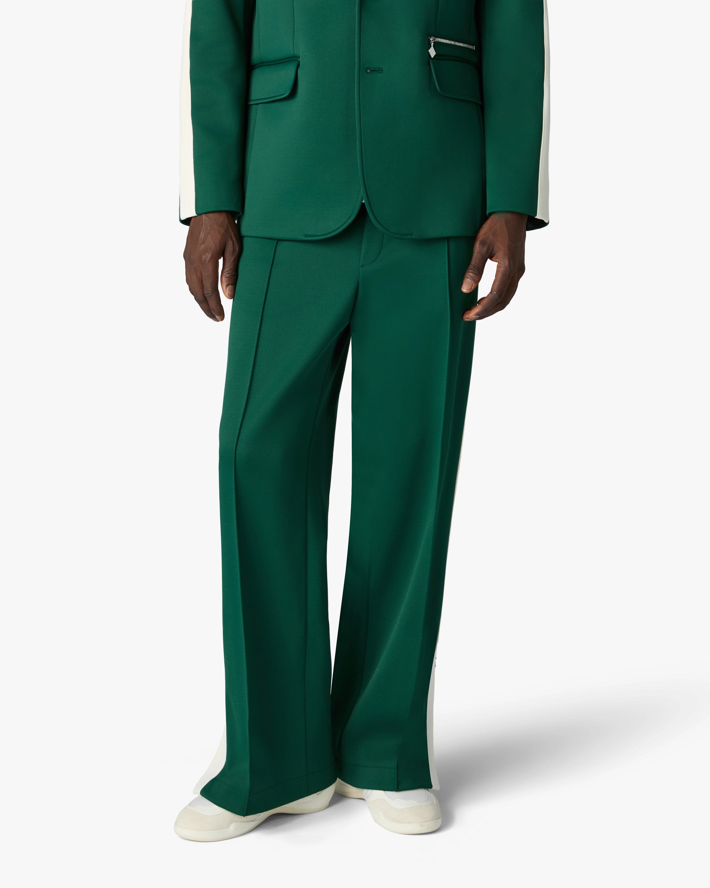 Casablanca Sports Suit pantaloni verde scuro slim fit