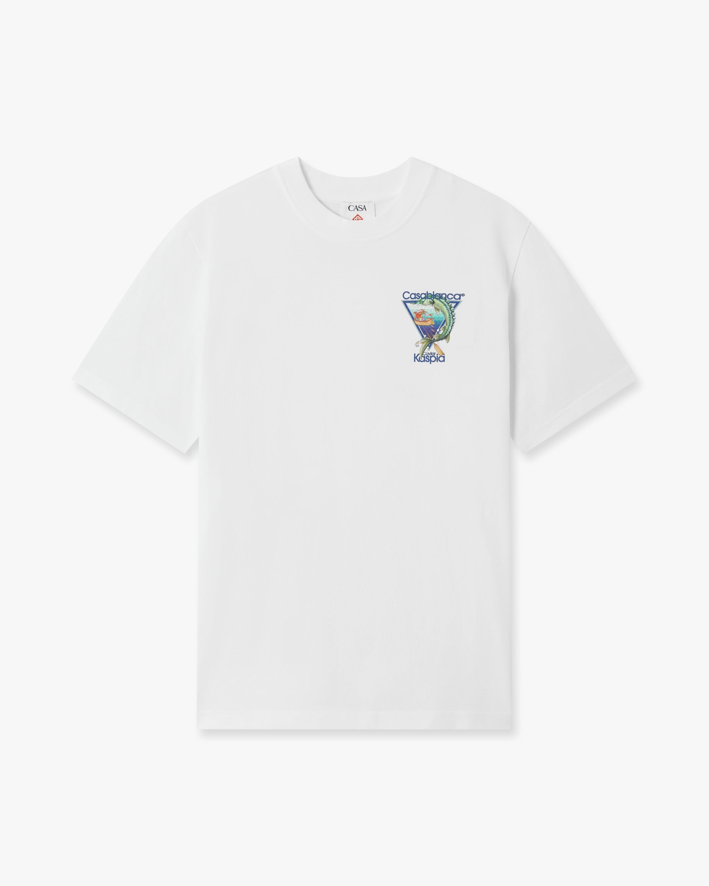 Casablanca Casa Kaspia t-shirt cotone bianca taglia M