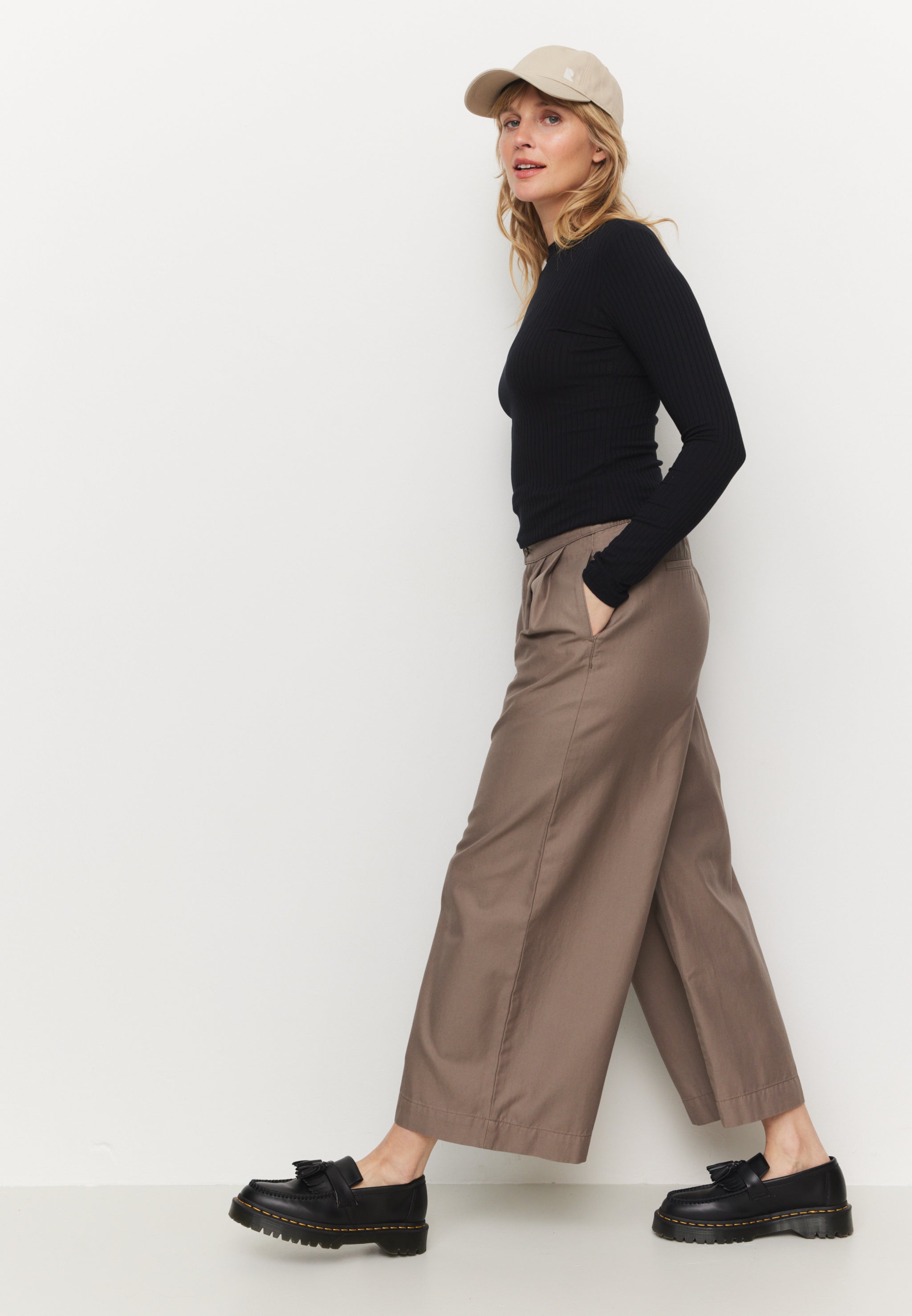 Recolution Ambrosia pantaloni culotte vintage brown lyocell
