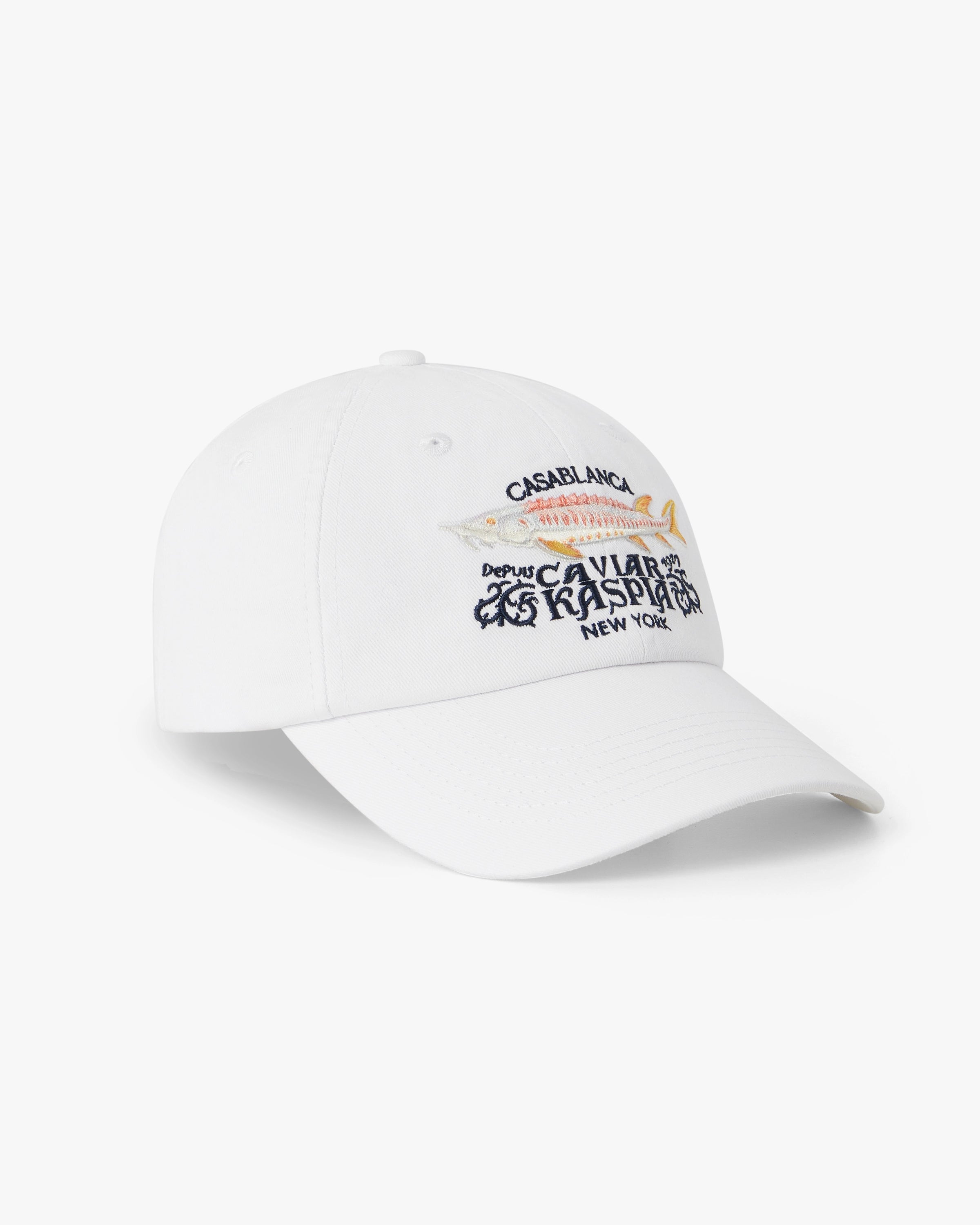 Casablanca Kaspia Cappellino Baseball Bianco Cotone