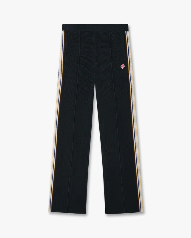 Casablanca Café Culture pantaloni tuta navy in lana