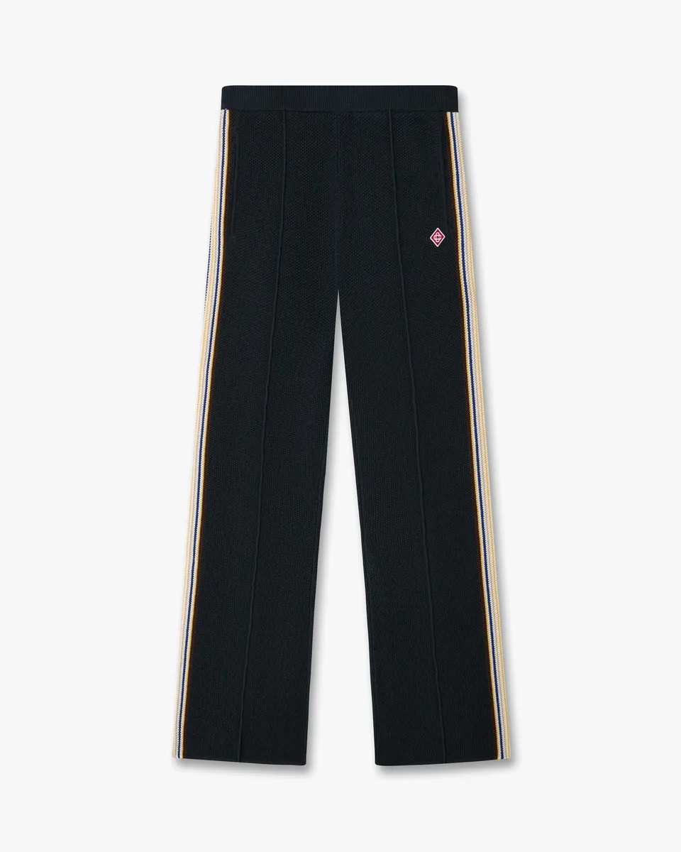 Casablanca Café Culture pantaloni tuta navy in lana