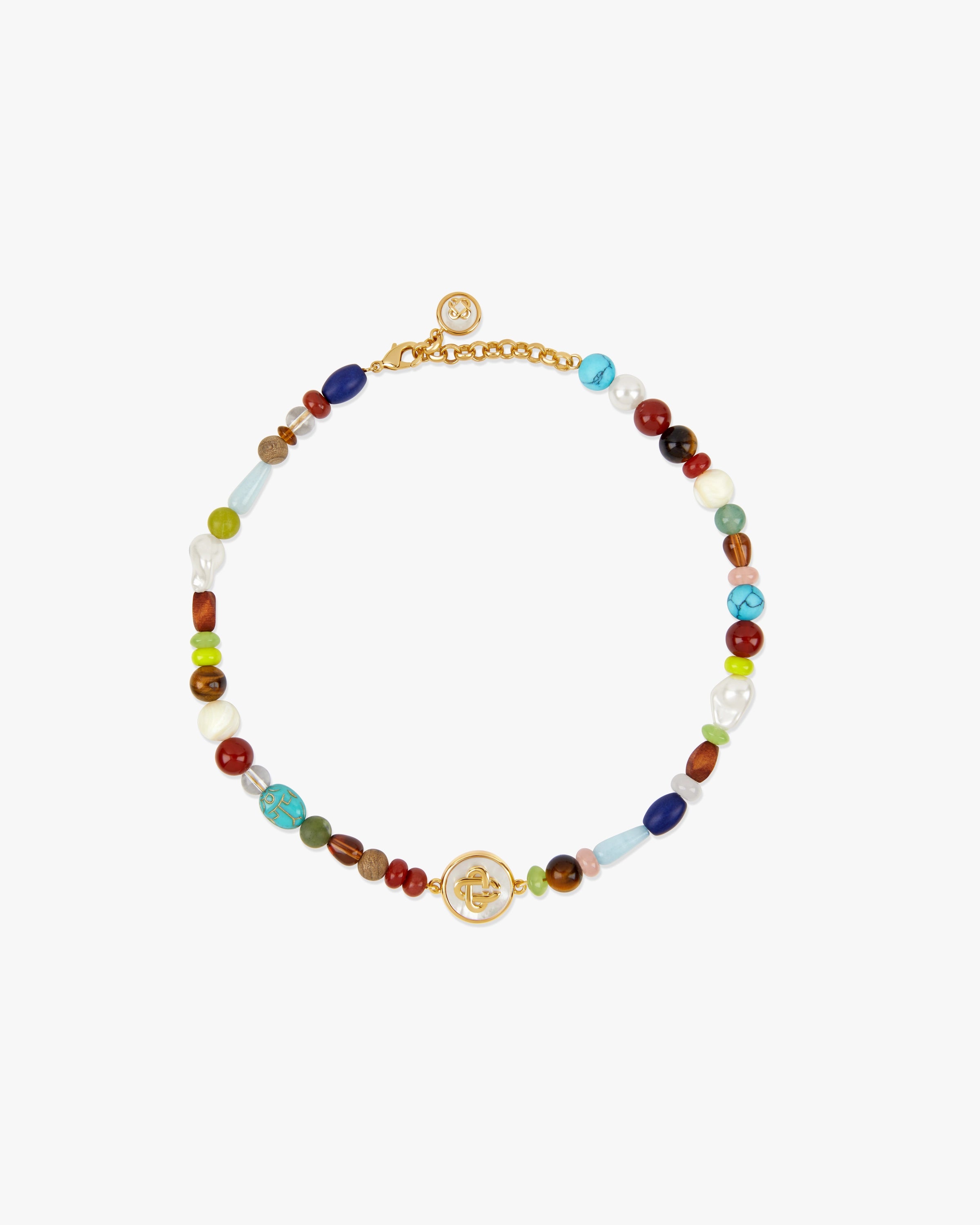 Casablanca Organic Stone collana perle pietre multicolore